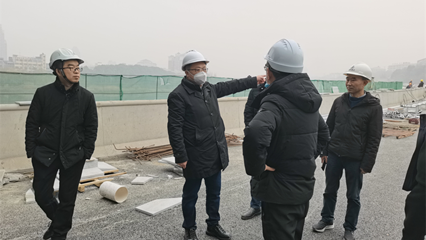 圖4：集團(tuán)黨委委員、副總經(jīng)理倪丹督導(dǎo)嘉來(lái)建工